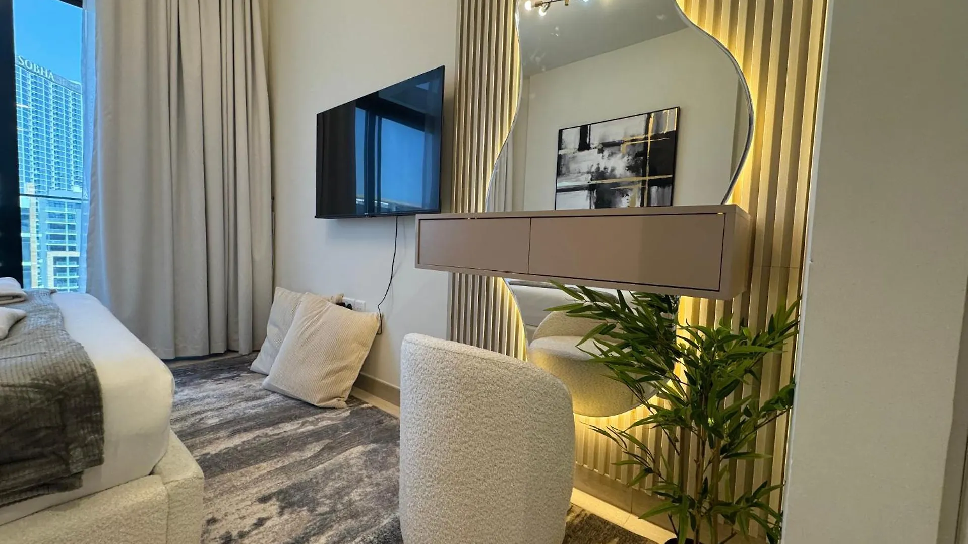 アパート Ashri Elegant Studio Near Burj Khalifa ドバイ アラブ首長国連邦